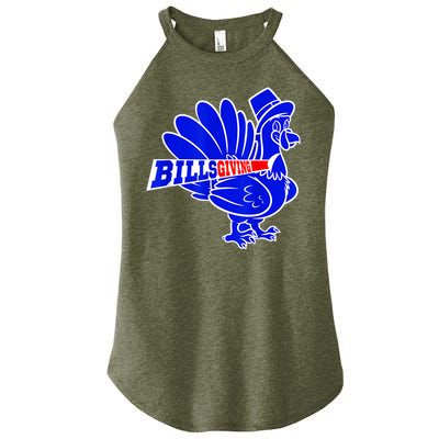 Funny BillsGiving Happy Thanksgiving Football Women's Perfect Tri Rocker Tank