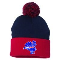 Funny BillsGiving Happy Thanksgiving Football Pom Pom 12in Knit Beanie