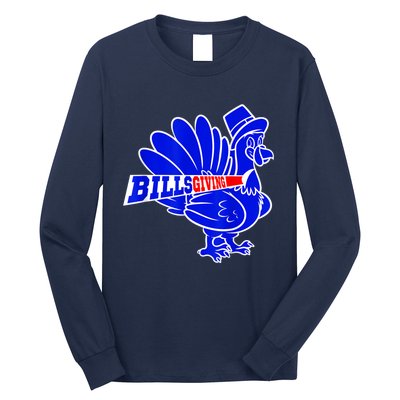 Funny BillsGiving Happy Thanksgiving Football Long Sleeve Shirt