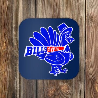 Funny BillsGiving Happy Thanksgiving Football Coaster