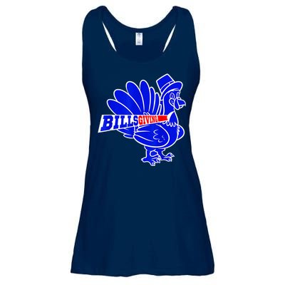 Funny BillsGiving Happy Thanksgiving Football Ladies Essential Flowy Tank