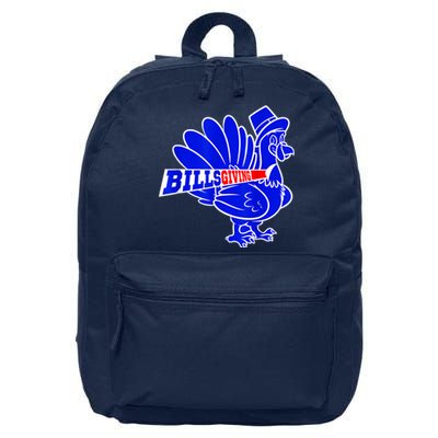 Funny BillsGiving Happy Thanksgiving Football 16 in Basic Backpack