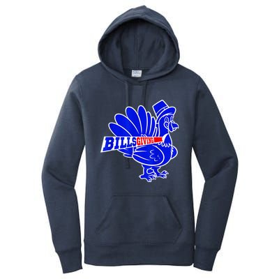 Funny BillsGiving Happy Thanksgiving Football Women's Pullover Hoodie