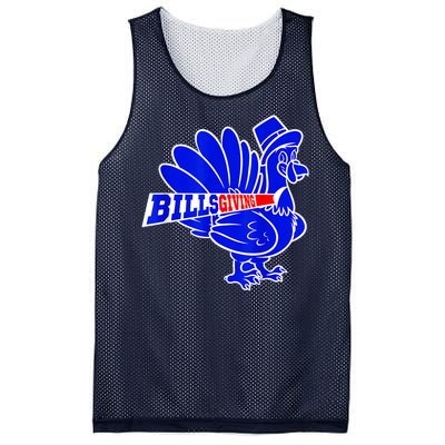 Funny BillsGiving Happy Thanksgiving Football Mesh Reversible Basketball Jersey Tank