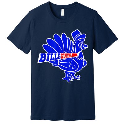 Funny BillsGiving Happy Thanksgiving Football Premium T-Shirt