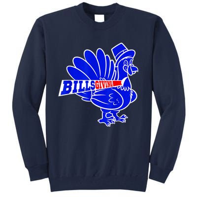 Funny BillsGiving Happy Thanksgiving Football Tall Sweatshirt