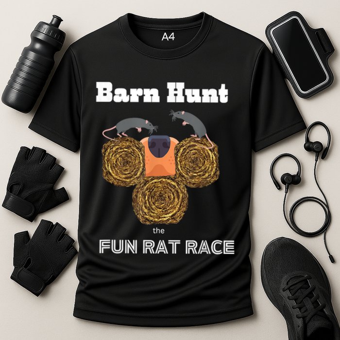 Funny Barn Hunt Barn Hunt The Fun Rat Race With Cute Rats Cooling Performance Crew T-Shirt