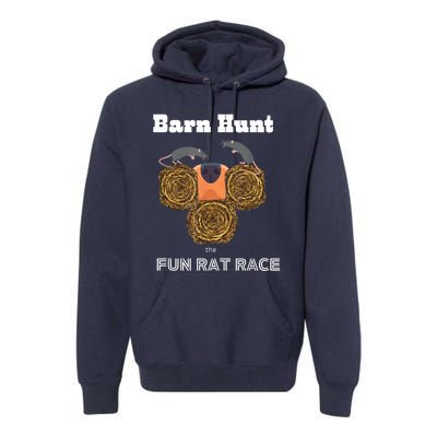 Funny Barn Hunt Barn Hunt The Fun Rat Race With Cute Rats Premium Hoodie