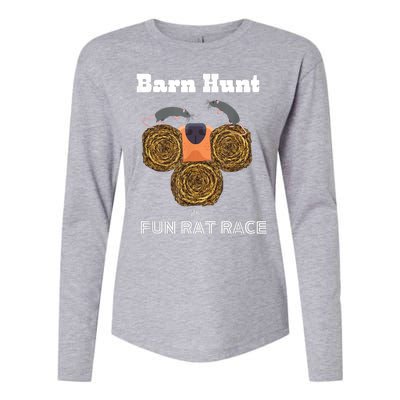 Funny Barn Hunt Barn Hunt The Fun Rat Race With Cute Rats Womens Cotton Relaxed Long Sleeve T-Shirt