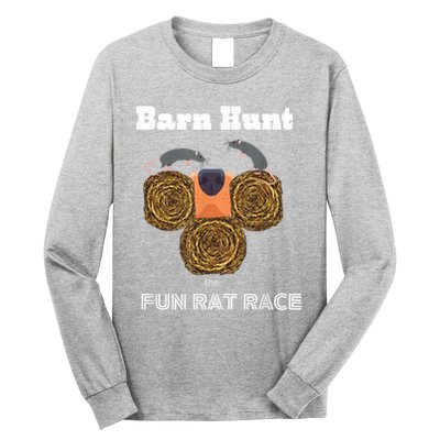 Funny Barn Hunt Barn Hunt The Fun Rat Race With Cute Rats Long Sleeve Shirt