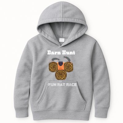 Funny Barn Hunt Barn Hunt The Fun Rat Race With Cute Rats Kids Hoodie