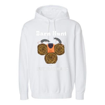 Funny Barn Hunt Barn Hunt The Fun Rat Race With Cute Rats Garment-Dyed Fleece Hoodie