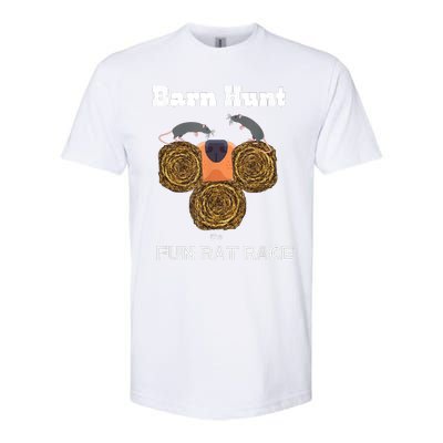 Funny Barn Hunt Barn Hunt The Fun Rat Race With Cute Rats Softstyle CVC T-Shirt