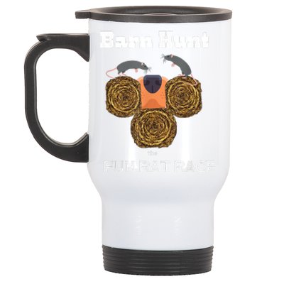 Funny Barn Hunt Barn Hunt The Fun Rat Race With Cute Rats Stainless Steel Travel Mug