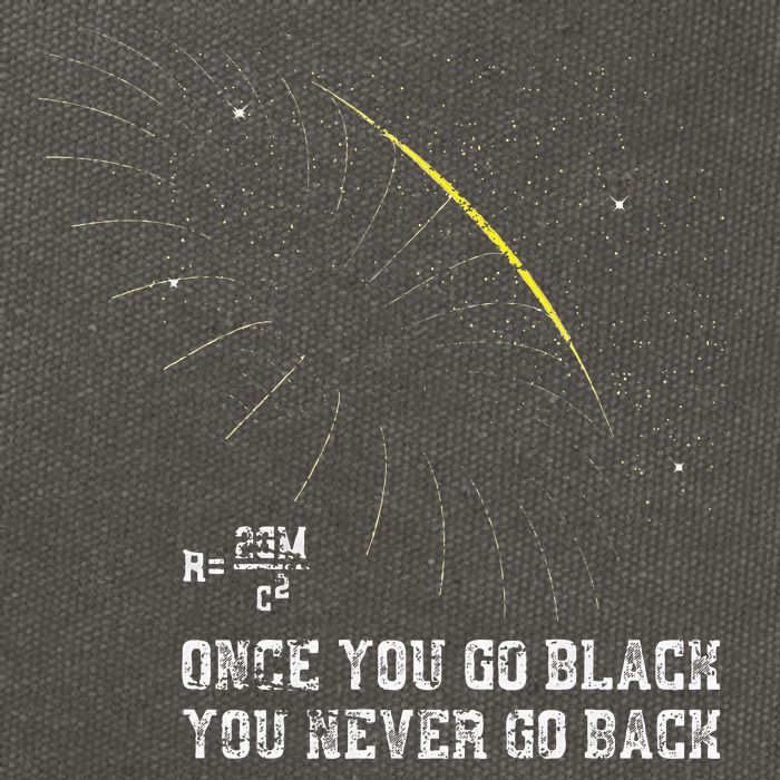 Funny Black Hole Physicist Gift Physics Cotton Canvas Backpack