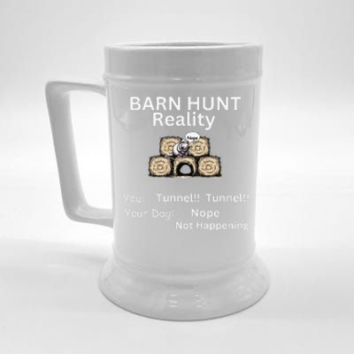 Funny Barn Hunt Tunnel Reality Not Happening With Cute Rat Beer Stein