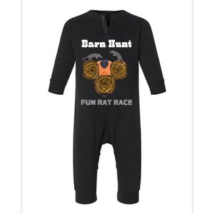 Funny Barn Hunt Barn Hunt The Fun Rat Race With Cute Rats Infant Fleece One Piece