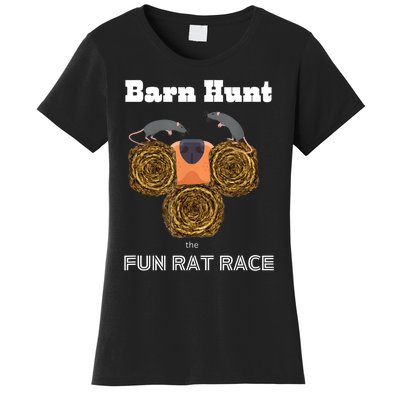 Funny Barn Hunt Barn Hunt The Fun Rat Race With Cute Rats Women's T-Shirt