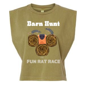 Funny Barn Hunt Barn Hunt The Fun Rat Race With Cute Rats Garment-Dyed Women's Muscle Tee