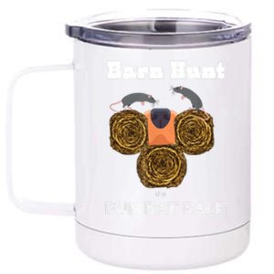 Funny Barn Hunt Barn Hunt The Fun Rat Race With Cute Rats 12 oz Stainless Steel Tumbler Cup