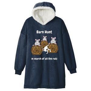 Funny Barn Hunt In Search Of All The Rats Hooded Wearable Blanket