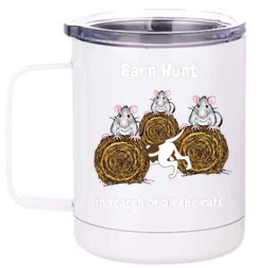 Funny Barn Hunt In Search Of All The Rats 12 oz Stainless Steel Tumbler Cup