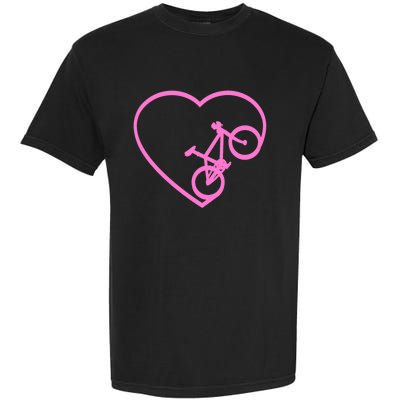 Funny Bicycle Heart Love Biking Cyclist  Wo Gift Tank Top Garment-Dyed Heavyweight T-Shirt