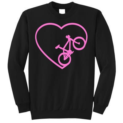 Funny Bicycle Heart Love Biking Cyclist  Wo Gift Tank Top Sweatshirt