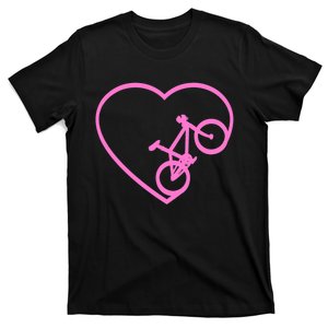 Funny Bicycle Heart Love Biking Cyclist  Wo Gift Tank Top T-Shirt