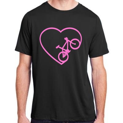 Funny Bicycle Heart Love Biking Cyclist  Wo Gift Tank Top Adult ChromaSoft Performance T-Shirt