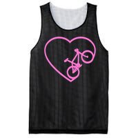 Funny Bicycle Heart Love Biking Cyclist  Wo Gift Tank Top Mesh Reversible Basketball Jersey Tank