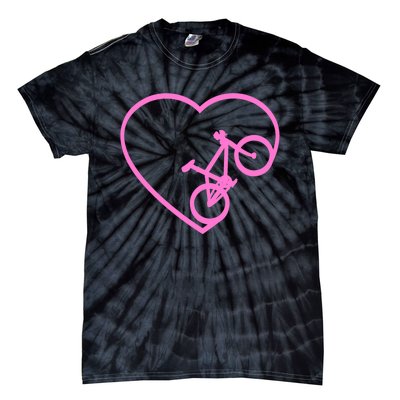 Funny Bicycle Heart Love Biking Cyclist  Wo Gift Tank Top Tie-Dye T-Shirt