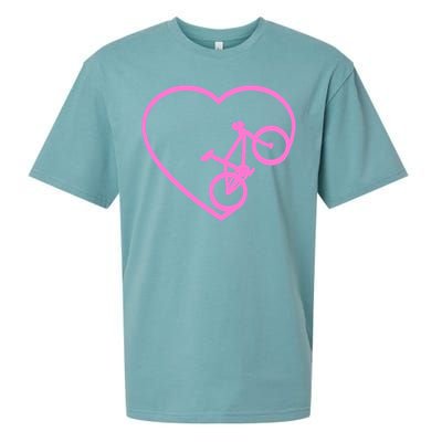 Funny Bicycle Heart Love Biking Cyclist  Wo Gift Tank Top Sueded Cloud Jersey T-Shirt