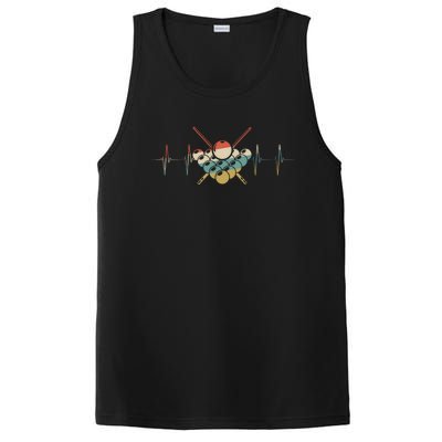 Fivepin Billiards Heartbeat Retro Ecg Ekg Gift PosiCharge Competitor Tank