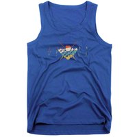 Fivepin Billiards Heartbeat Retro Ecg Ekg Gift Tank Top