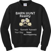 Funny Barn Hunt Tunnel Reality Not Happening With Cute Rat Kids Sweatshirt