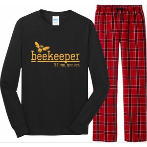 Funny Bee Hive Honey Lover Gift Beekeeper Long Sleeve Pajama Set