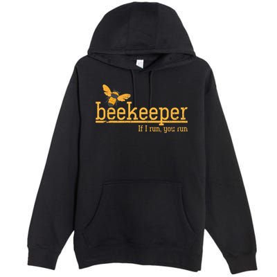 Funny Bee Hive Honey Lover Gift Beekeeper Premium Pullover Hoodie