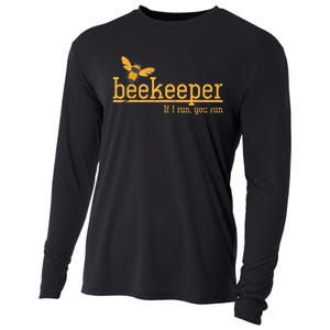 Funny Bee Hive Honey Lover Gift Beekeeper Cooling Performance Long Sleeve Crew