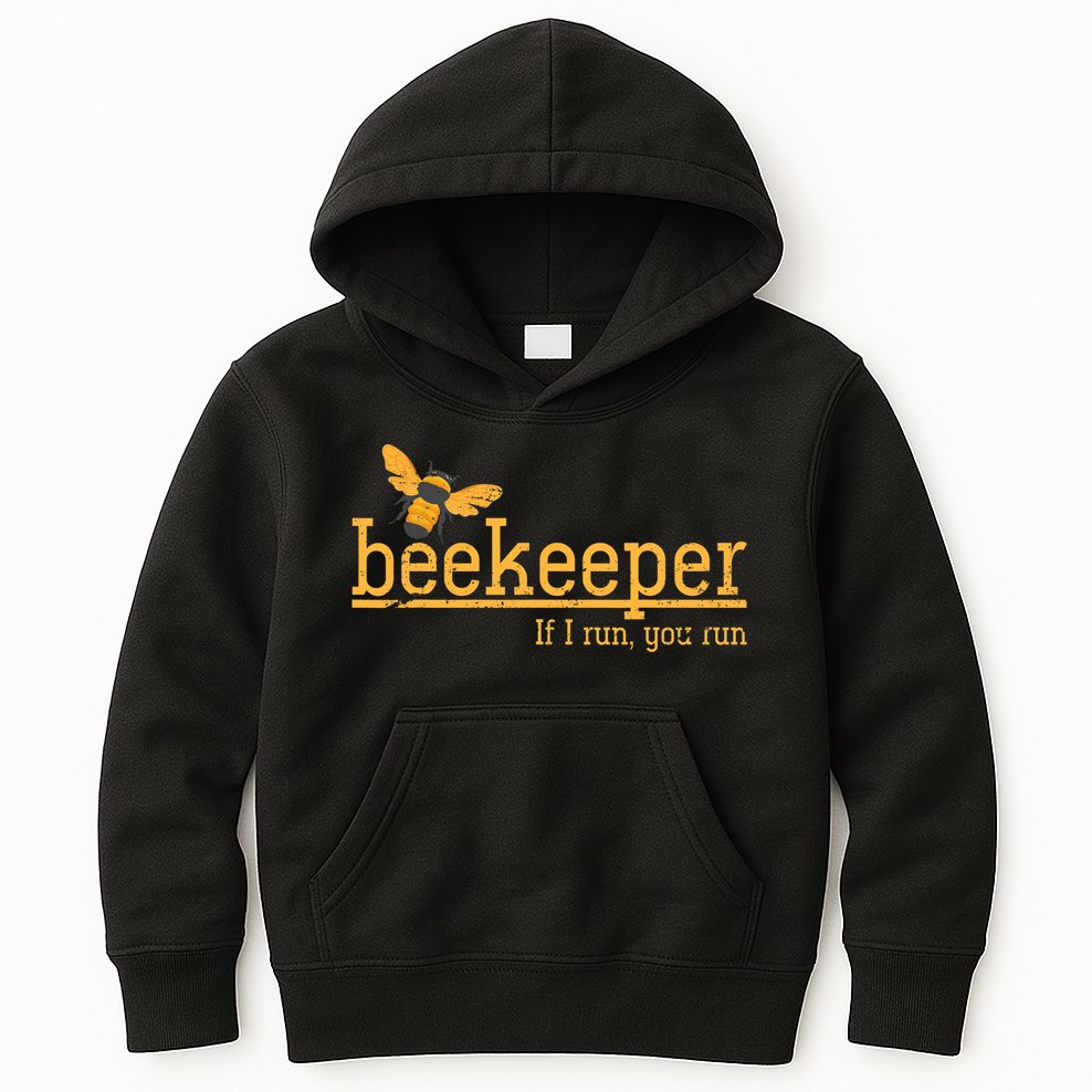 Funny Bee Hive Honey Lover Gift Beekeeper Kids Hoodie