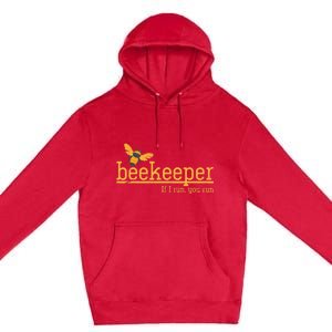 Funny Bee Hive Honey Lover Gift Beekeeper Premium Pullover Hoodie