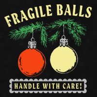 Fragile Balls Handle With Care Funny Ladies PosiCharge Tri-Blend Wicking Tank