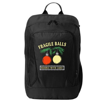 Fragile Balls Handle With Care Funny City Backpack