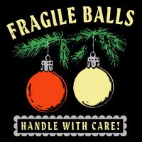 Fragile Balls Handle With Care Funny Flat Bill Trucker Hat