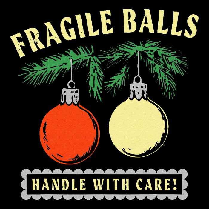 Fragile Balls Handle With Care Funny Flat Bill Trucker Hat