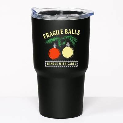 Fragile Balls Handle With Care Funny Tumbler