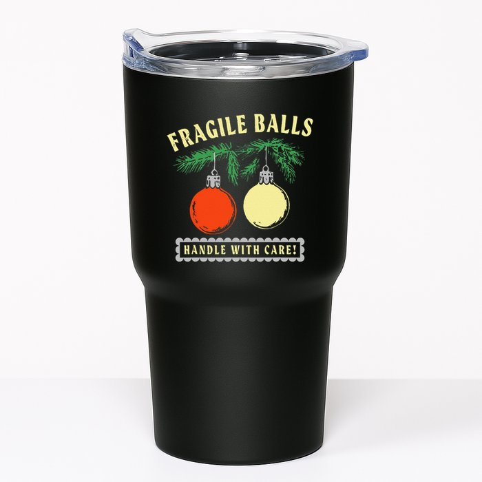 Fragile Balls Handle With Care Funny Tumbler