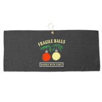 Fragile Balls Handle With Care Funny Large Microfiber Waffle Golf Towel