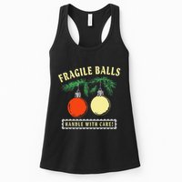 Fragile Balls Handle With Care Funny Womens Tank Top