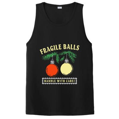 Fragile Balls Handle With Care Funny PosiCharge Competitor Tank